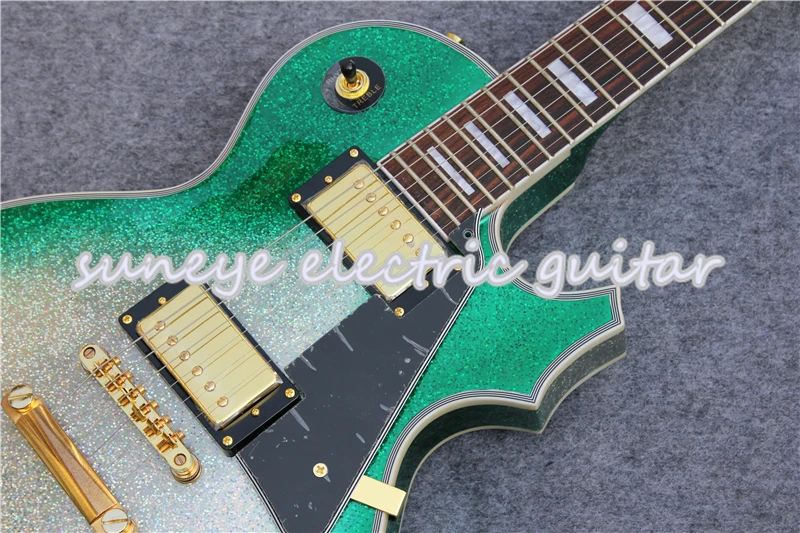 Новое поступление электрогитара Suneye с зеленой отделкой на заказ набор для гитары