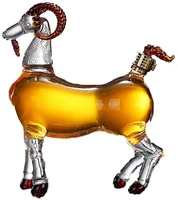 cute animal sheep shaped design home lead free whiskey decanter for liquor scotch bourbon 1201 07