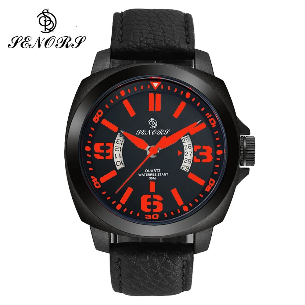 Часы Мужские Аналоговые с кожаным ремешком 30X|Мужские спортивные часы| |