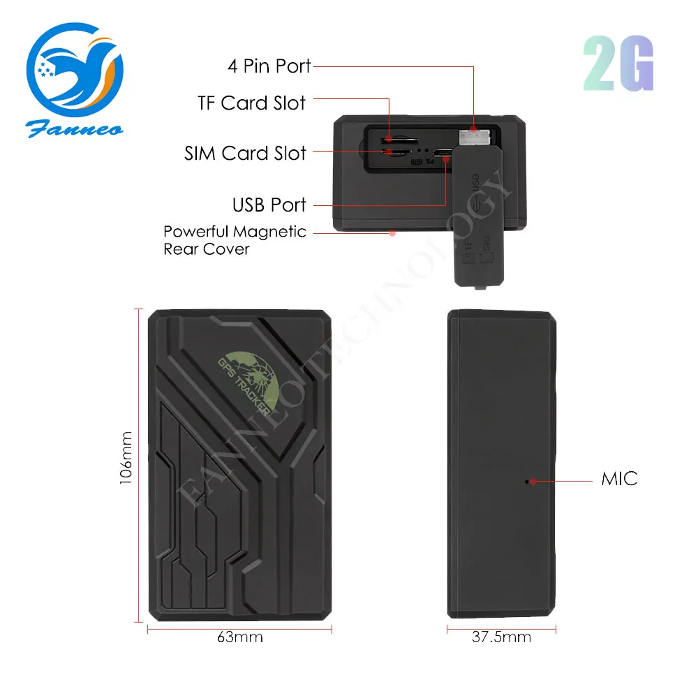 TK108 Long Time Standby GPS Vehicle Tracker GPS108 Coban, 51 OFF