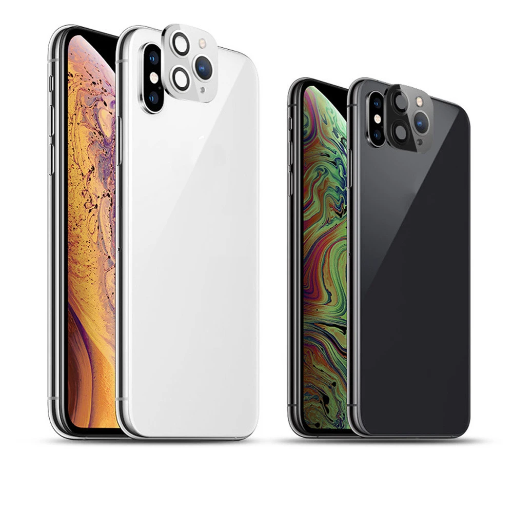 For iPhone X XS MAX XR Seconds Change 11 PRO for Apple 11Pro Lens Sticker Modified Camera Cover Titanium Alloy | Мобильные телефоны