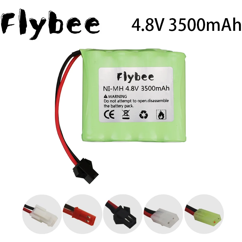 Перезаряжаемый аккумулятор 4 8 В для радиоуправляемых игрушек автомобилей танков