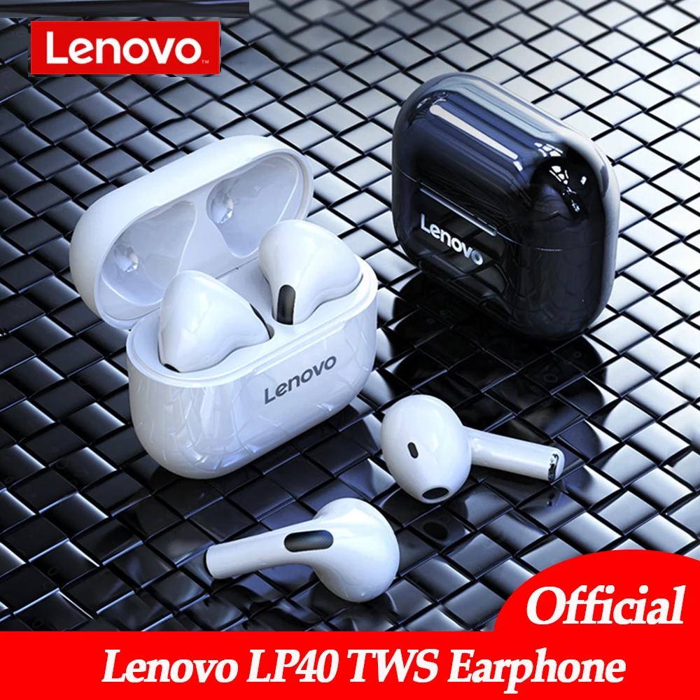 Оригинальные беспроводные наушники Lenovo LP40 TWS Bluetooth гарнитура 5 0 стерео сенсорное