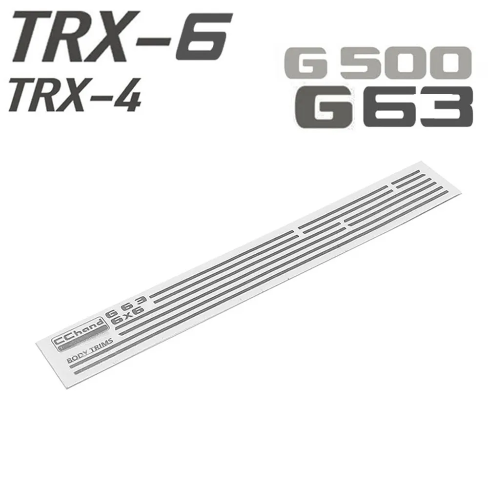 Хромированные молдинги на кузов полоски для TRAXXAS TRX6 G63 6X6 RC части кузова украшения