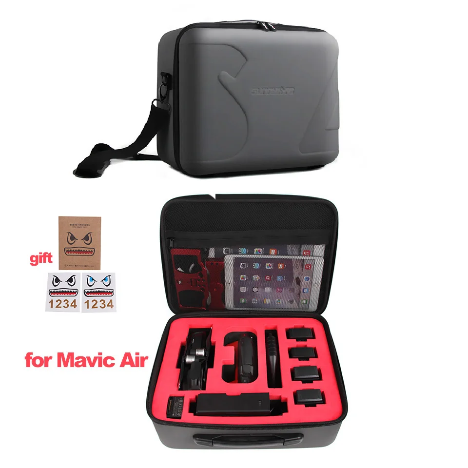 for DJI MAVIC Air Mavic сумка с жестким каркасом водонепроницаемый ящик для хранения противоударный чехол для DJI MAVIC 2/MAVIC PRO/MAVIC Air/SPARK w/плечевой ремень - Цвет: for DJI MAVIC Air