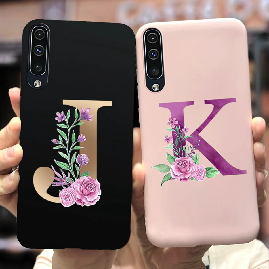 Для Samsung Galaxy A70 чехол SM A705F мягкий тонкий с милыми буквами телефонные чехлы для 70 на