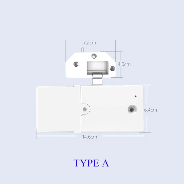 TYPE A Беспроводной Bluetooth Keyless Умный Замок для шкафа невидимая Противоугонная IOS Android приложение управление для ящика шкафа Электрический шкафчик - Цвет: TYPE A