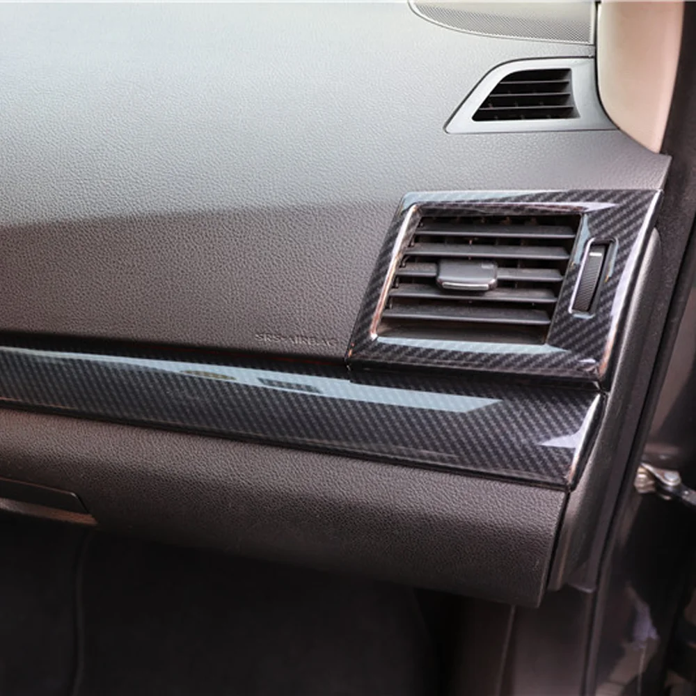 

Отделка на руль автомобиля из углеродного волокна для Subaru Outback Legacy BM BR 2010-2014, автомобильный декор, аксессуары для интерьера