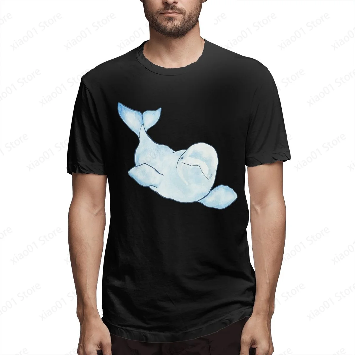 

Beluga Wave T Shirt Men Women Graphics Harajuku T-Shirt Creativity Short Sleeve Tee Tops
