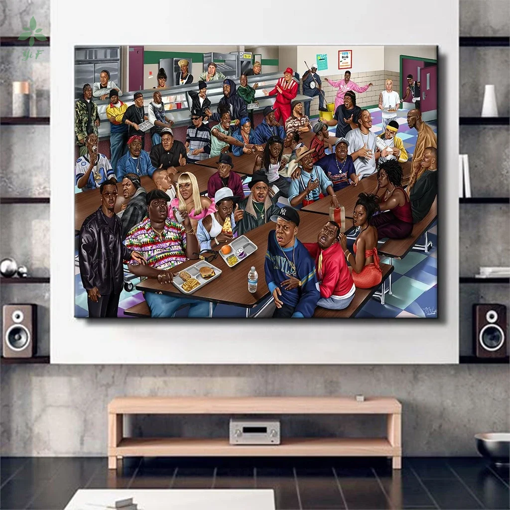 

Hip Hop Oil Painting Print On Canvas Artwork Indoor Decoration