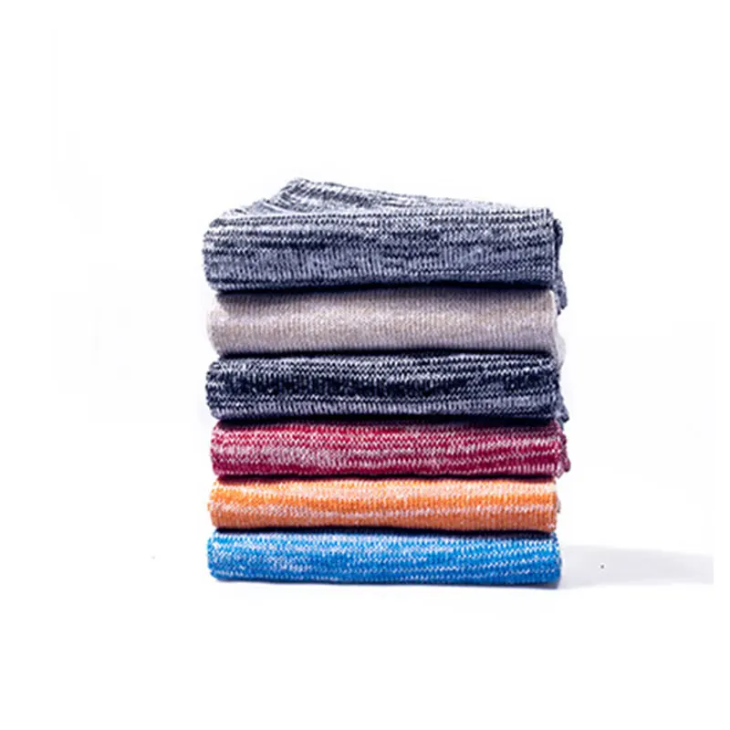 Мужские носки дышащие хлопковые с пальцами для мальчиков однотонные модные