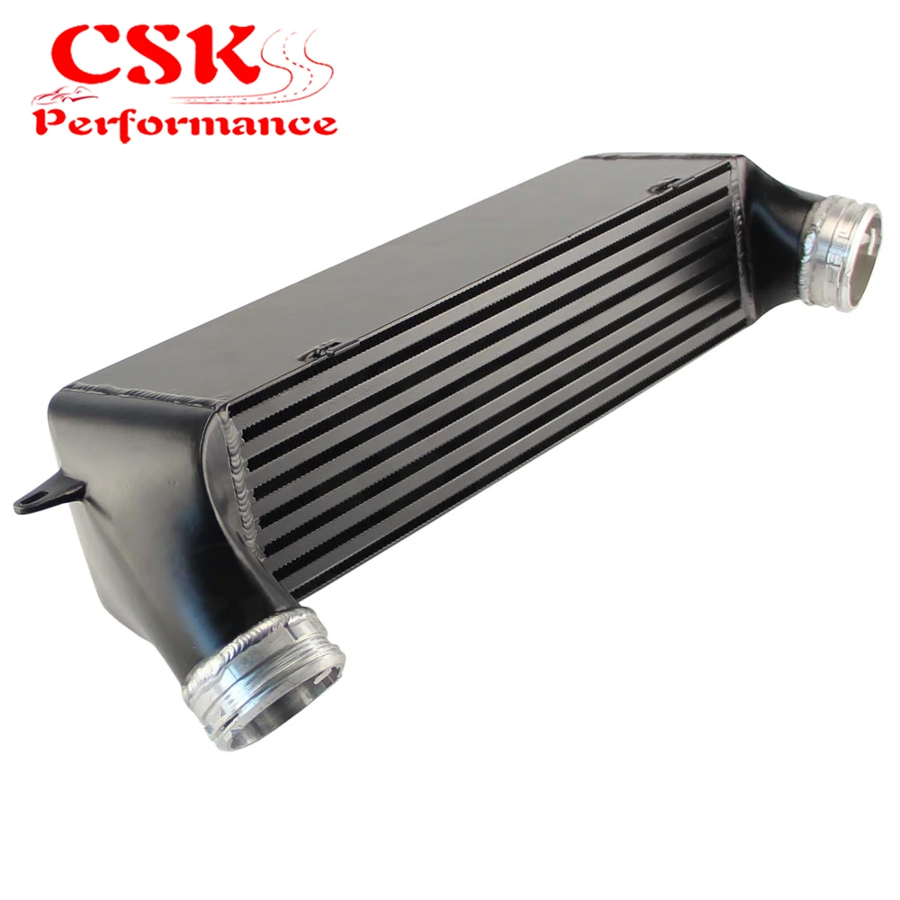 FMIC Racing Intercooler Kit подходит для 2007 2013 BMW E90 335i 335xi 135i N54 N55 серебристый/черный| |