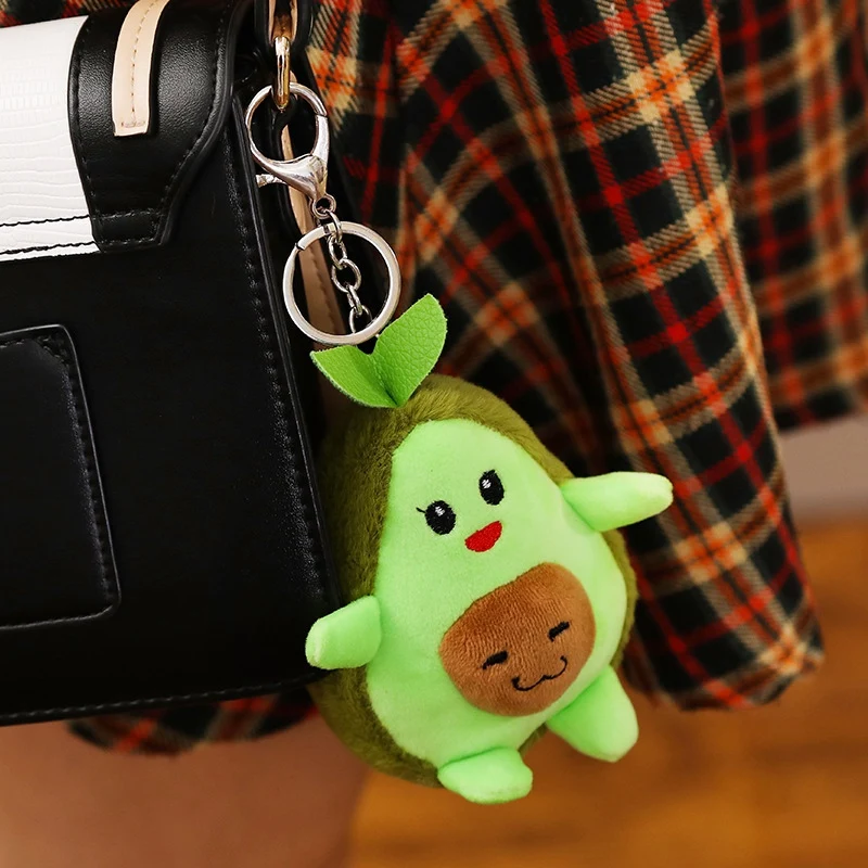 Милые авокадо плюшевая игрушка по мотивам мультфильма фрукты Kawaii/мягкие мягкий брелок кукла рюкзак игрушка-брелок для маленьких девочек подарок на день рождения для детей
