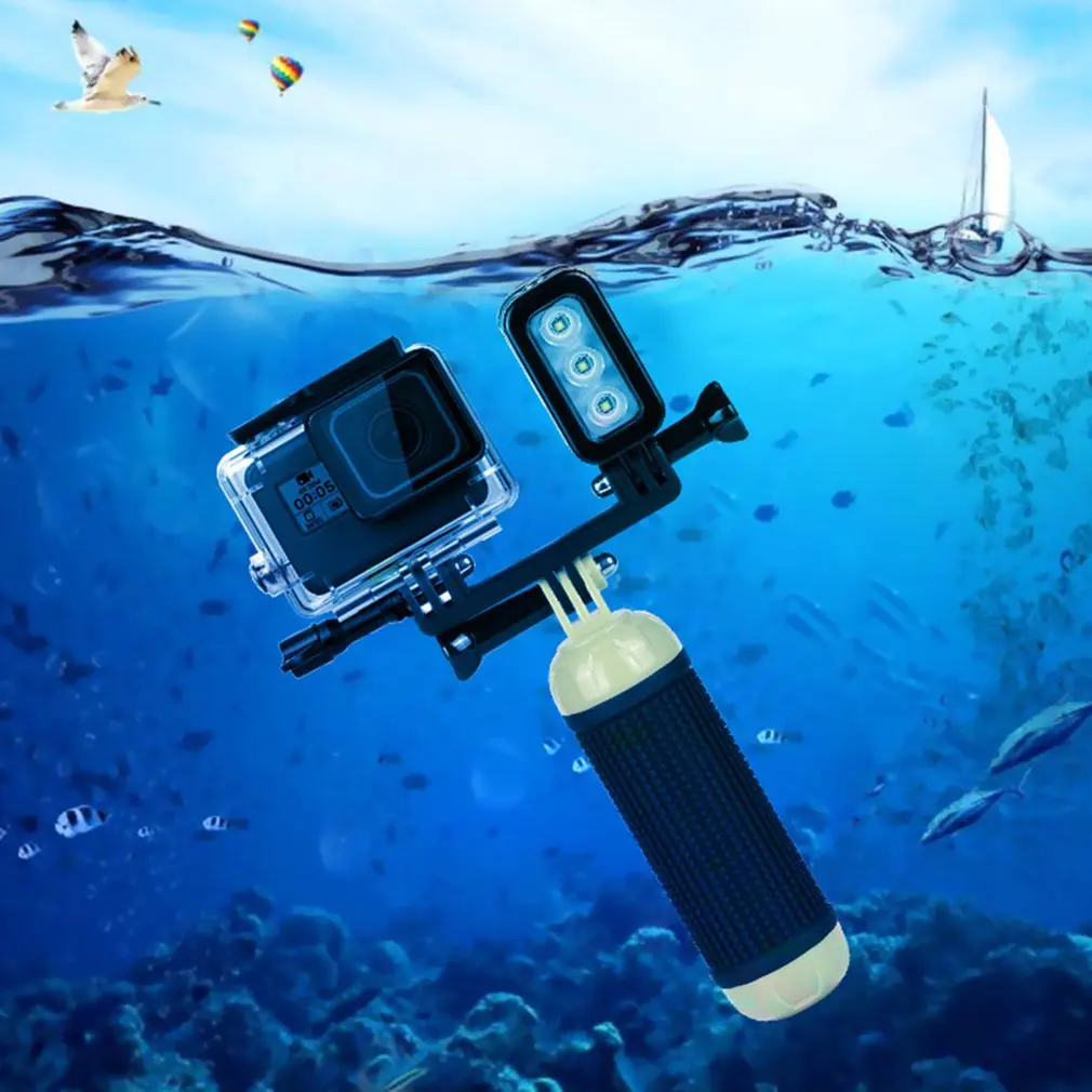 30 Meters Underwater Waterproof Diving LED LED Light Spot Lamp for GoPro Hero 5 4 3+ 3 Sport Cameras