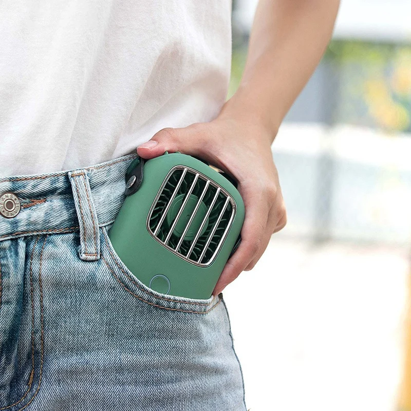 

USB Mini Handheld Cooling Hanging Neck Small Fan Lazy Sport Portable Fan