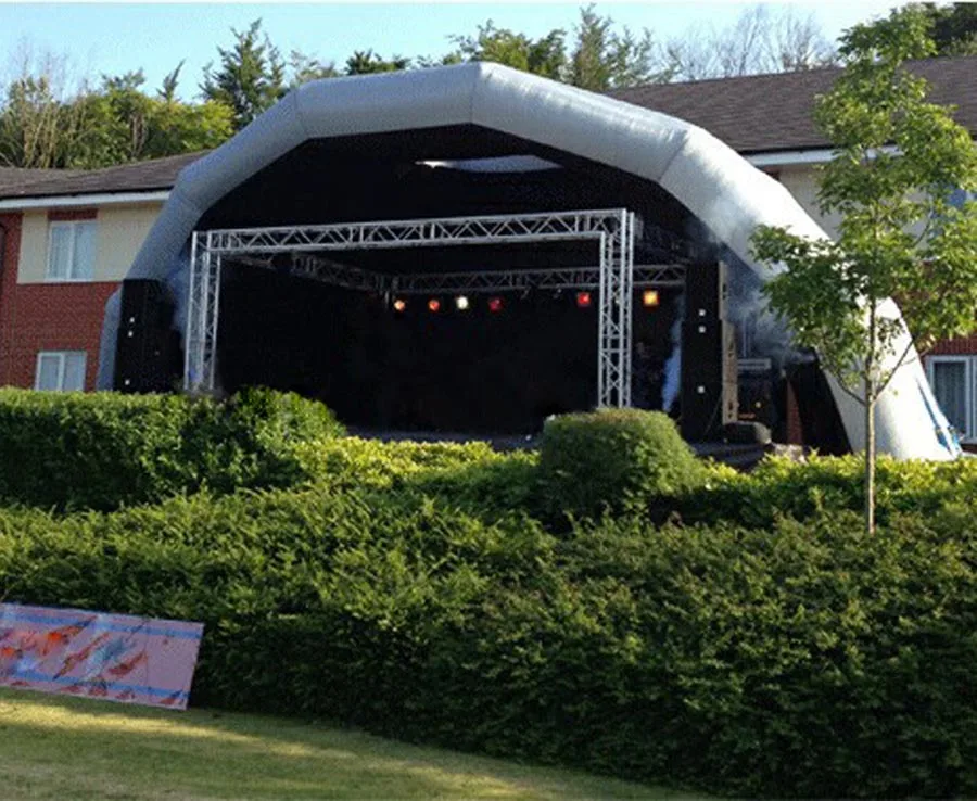 

customize 6m wide inflatable stage tent for lolo