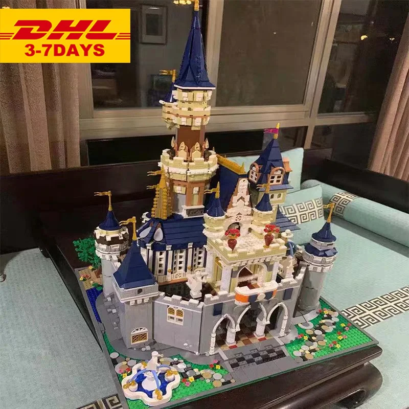 8388 шт. Принцесса замок город набор модель строительные блоки Дети DIY игрушки смешной день рождения совместимы 71040 16008 кирпичи