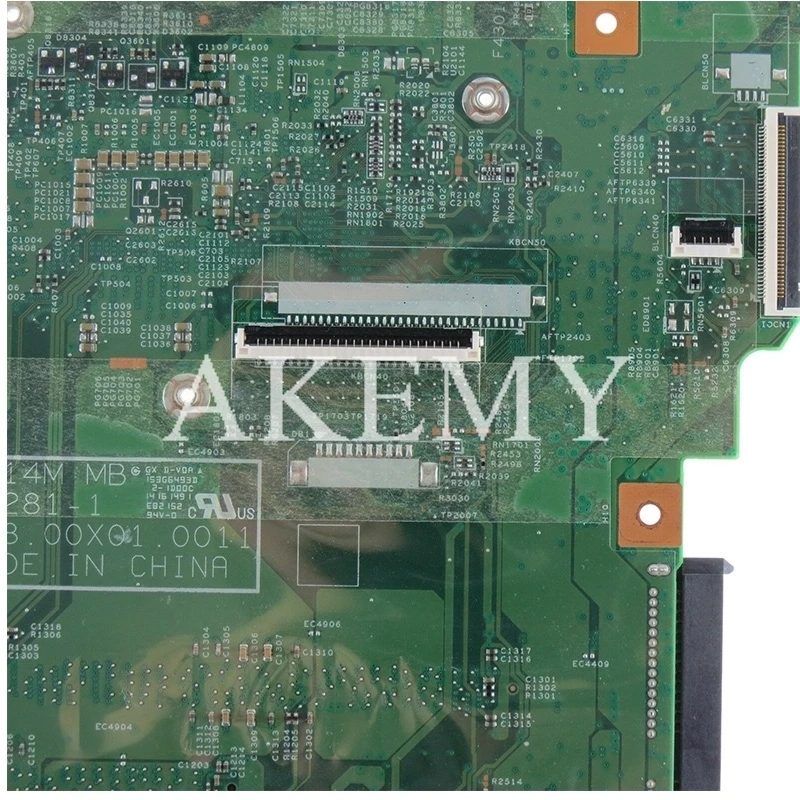 

High quality FRU:5B20G36370 For Lenovo Flex2-14 Laptop Motherboard LF14M 448.00X01.001 SR1EN I3-4030U DDR3 N15V 1GB