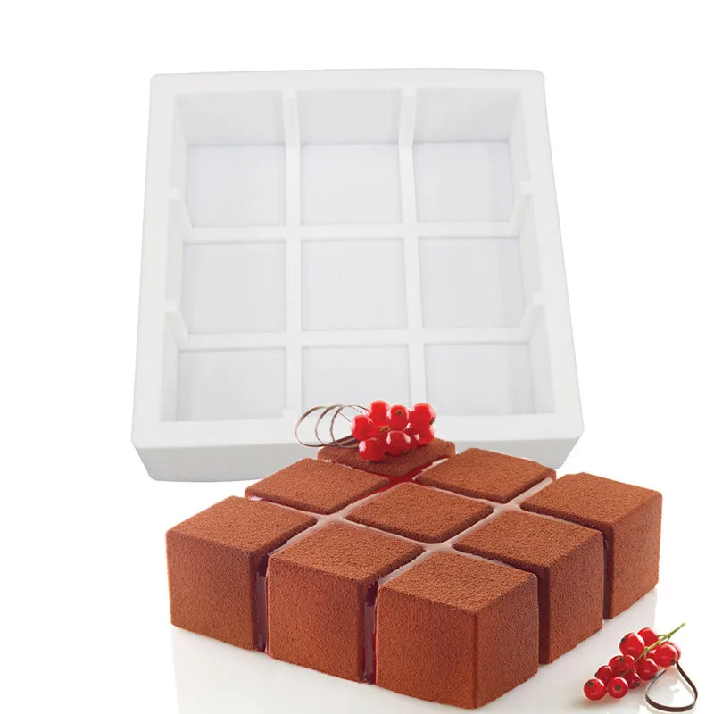 

3D Geometric Silicone Mold Cake Dessert Muffin Baking Tools for Chocolate Mousse Chiffon Moulds Pastry Art Decor