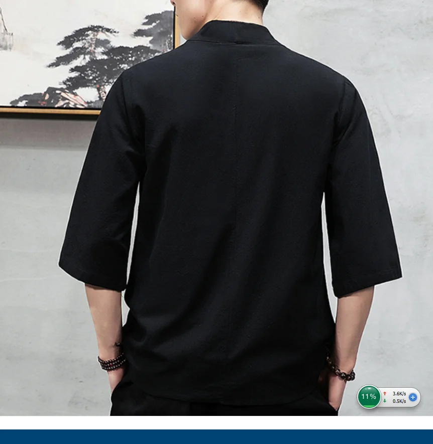 Кимоно мужское в японском стиле топ Харадзюку хаори кардиган китайском