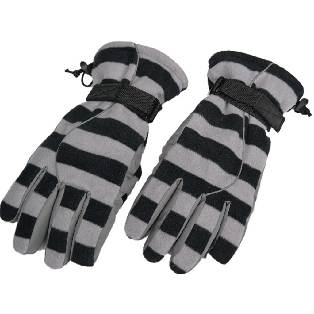 Женские и мужские зимние водонепроницаемые перчатки теплые спортивные