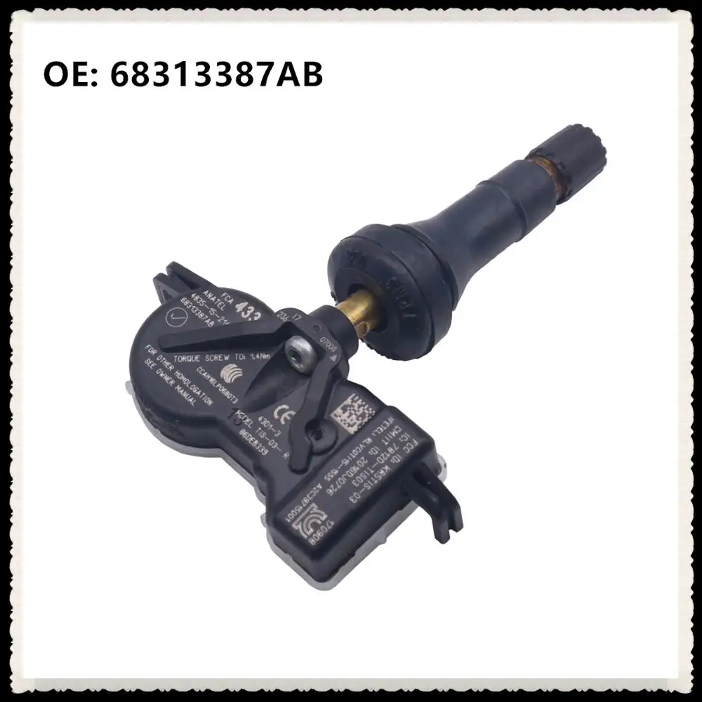 Для 2016-2021 Jeep Grand Cherokee 433 МГц TPMS датчик давления в шинах 68313387AB | Автомобили и