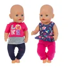 Новинка, красный костюм, подходит для куклы 43 см, 17 дюймов