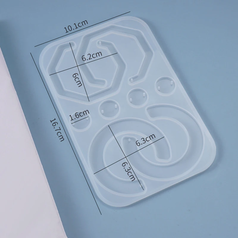 

DIY Crystal Epoxy Mold Earrings Irregular Shape Earrings Pendants Pendants Homemade Jewelry Silicone Mold