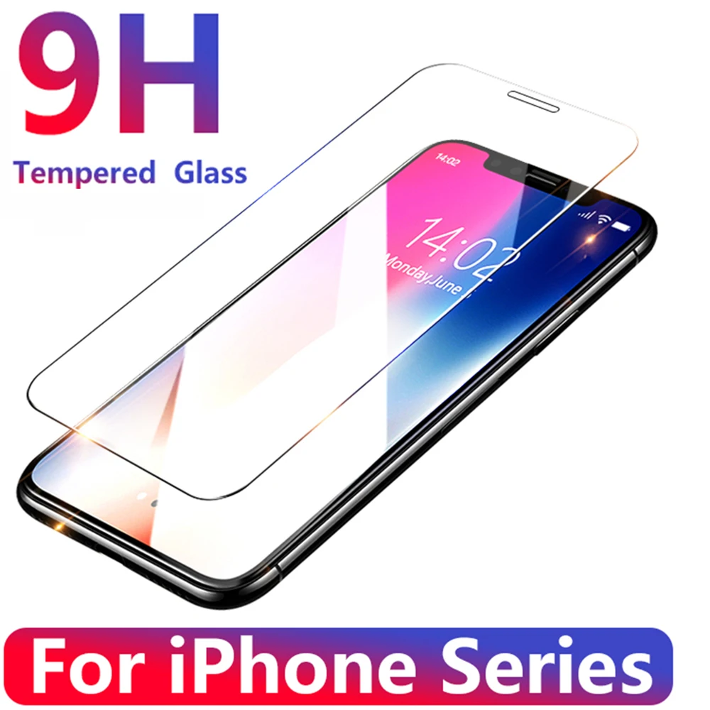 Закаленное стекло для iPhone X XS 11 pro Max XR 7 8 6s Plus защита экрана 10 защитное на Pro |