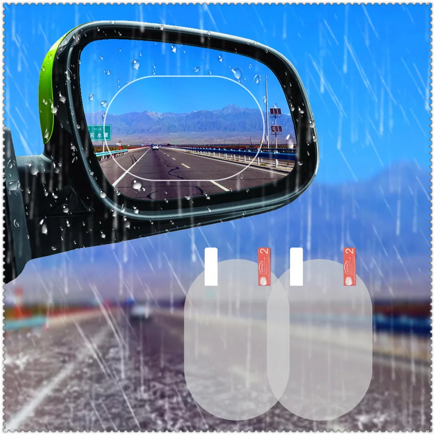 Прозрачная пленка на окно автомобиля зеркало заднего вида водонепроницаемая для