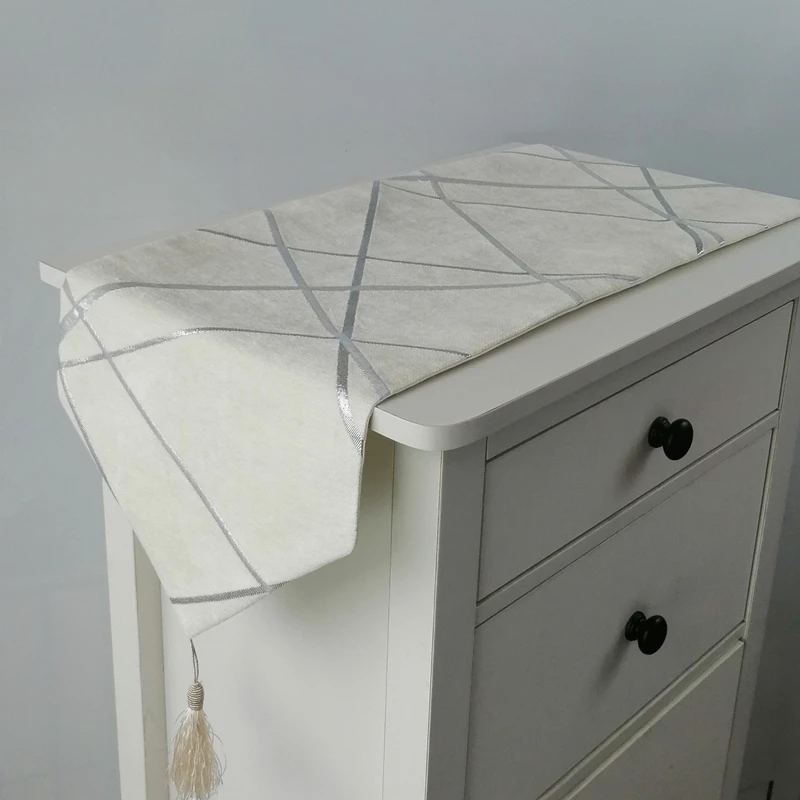 Утолщенная скатерть из синели Жаккардовая для журнального столика покрывало