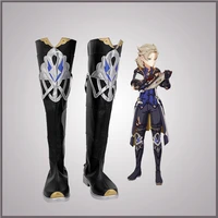 genshin impact albedo cosplay shoes boots halloween costumes accessory custom made