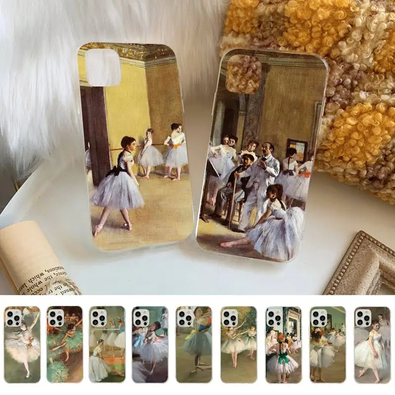 

The Ballet Class Edgar Degas Printed Phone Case for iphone 13 11 12 pro XS MAX 8 7 6 6S Plus X 5S SE 2020 XR case