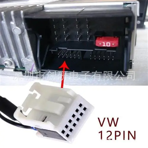 Bluetooth 5 0 модуль аудио Aux в Музыка адаптер для Volkswagen RCD210 RCD300 RCD310 RNS300 RNS310 MFD2 12