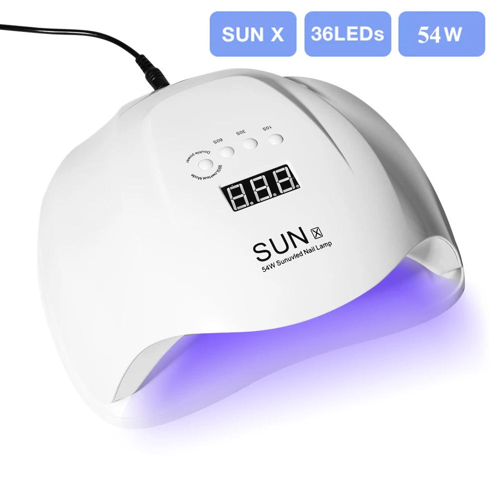 Dmoley SUNX 54 Вт Светодиодная УФ лампа для ногтей с 36 светодиодами маникюра гель