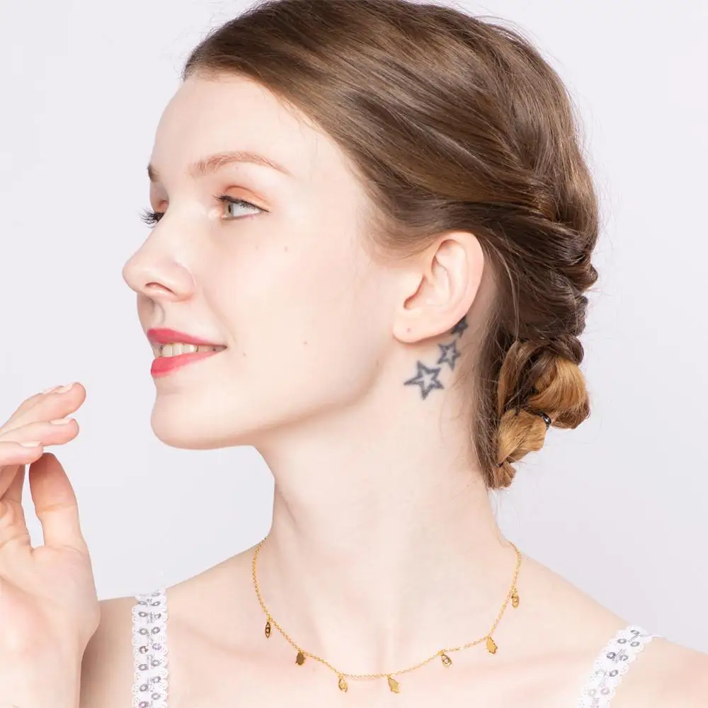 Женское свадебное ожерелье из стерлингового серебра 925 пробы 10 шт./партия изящные