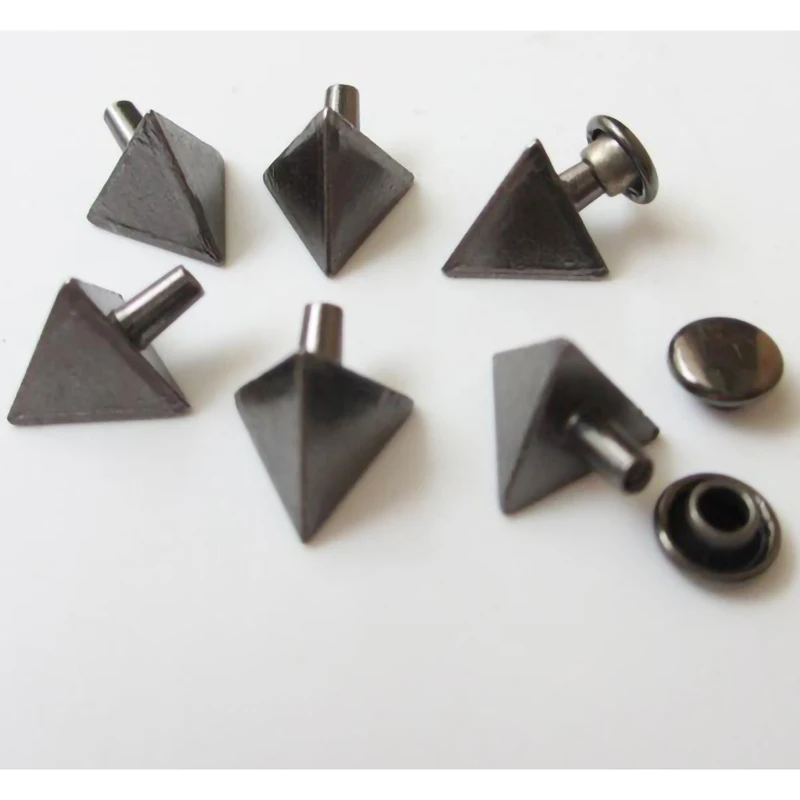9 мм Пирамида стрела Заклепки Шпильки с винтами для сумки шляпы обуви кожаный