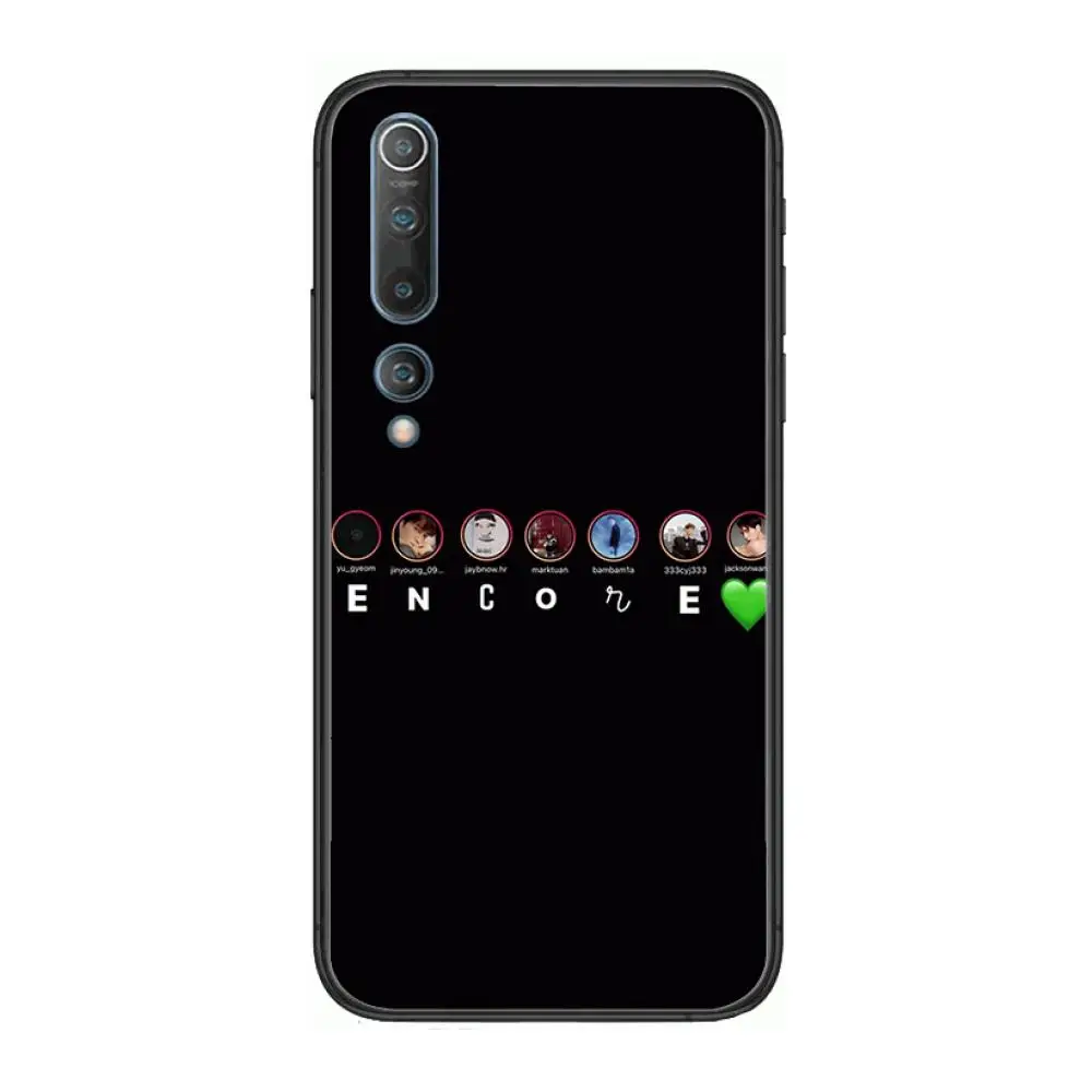 

Kpop HIP-HOP G-GOT7 Phone Case For xiaomi mi11 5g 10 liti Ultra 9Pro SE 3 8 Note Anime Black Cover Silicone Back Pretty tpu