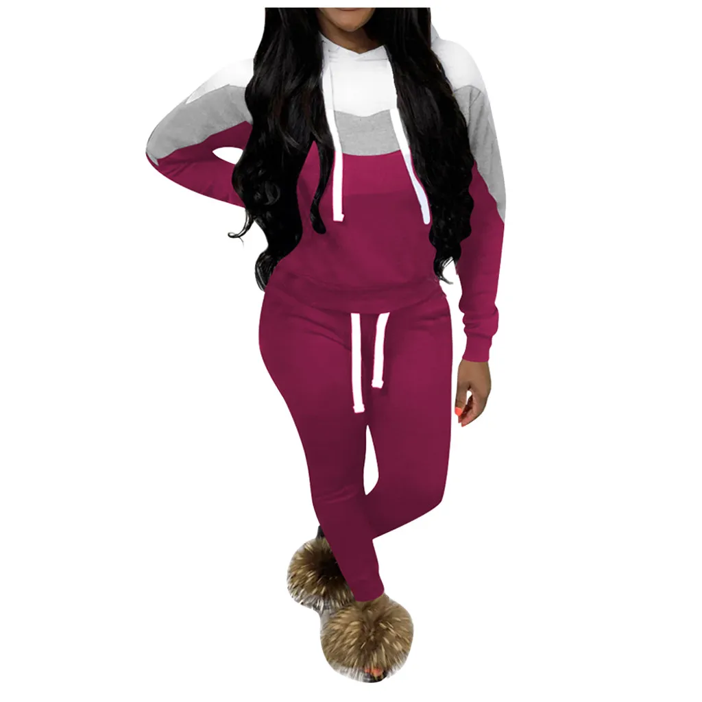 Новинка 2019 уличная одежда размера плюс комплект из двух предметов спортивный