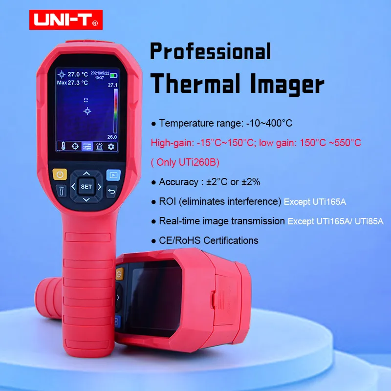 

UNI-T UTi260B Series Thermal Imager 200x150 IR Resolution Handheld Infrared Camera Thermal Imaging Real-Time Image Transmission