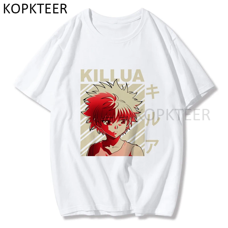 

Killua Gon Hisoka уличная мода модная футболка мужская повседневная женская футболка унисекс с коротким рукавом Уличная одежда Топы