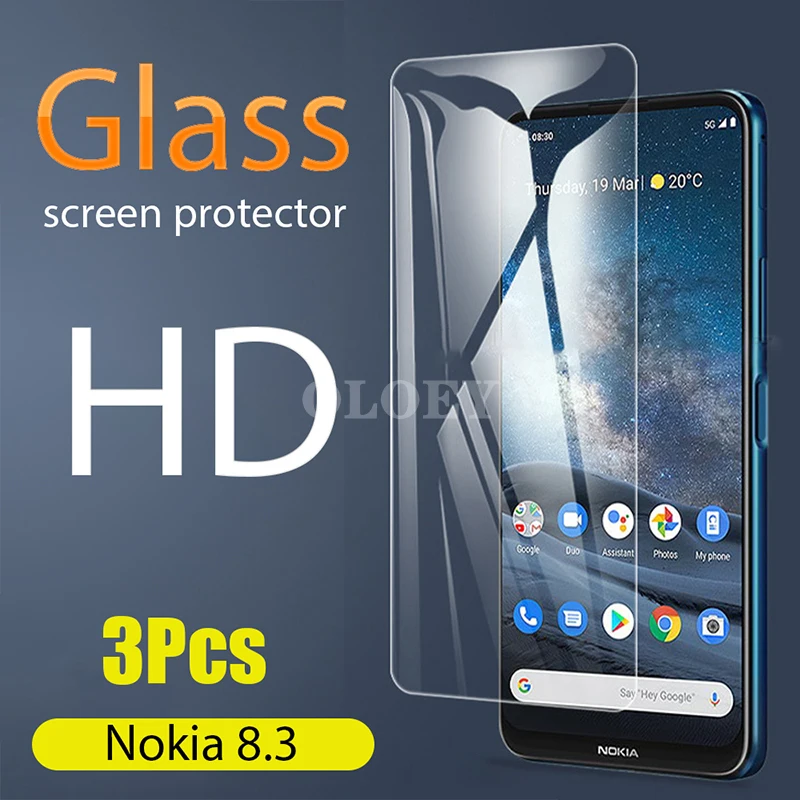 

Tempered Glass Phone Case For Nokia 8.3 5G Screen Protector Accessories Protective Glass For Nokia 8.3 Nokia8.3 Safety film glas