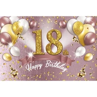 happy birthday backdrop balloon glitter gold adult wedding baby party decor custom photography background for photo banner props