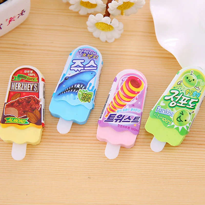 

Promotion Gift Summer Ice Cream Eraser Student Prizes Eraser Stationery Wholesale Erasers Stationery Colorful School Supplies