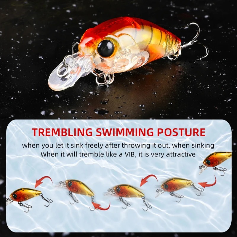 5 шт./лот горячая модель Горячая Распродажа рыболовные приманки bear king 35 мм/3 г