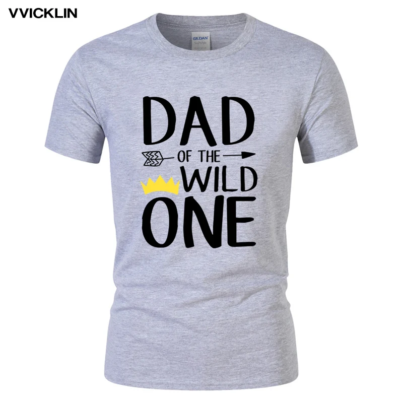 Забавная футболка потрясающая Мужская с надписью Dad Of The Wild One Thing Dad's Birthday Gift