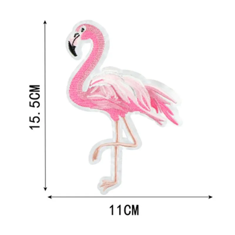 1 шт. Фламинго вышивка ткань одежда аксессуары кружева небольшой свежий значок Diy