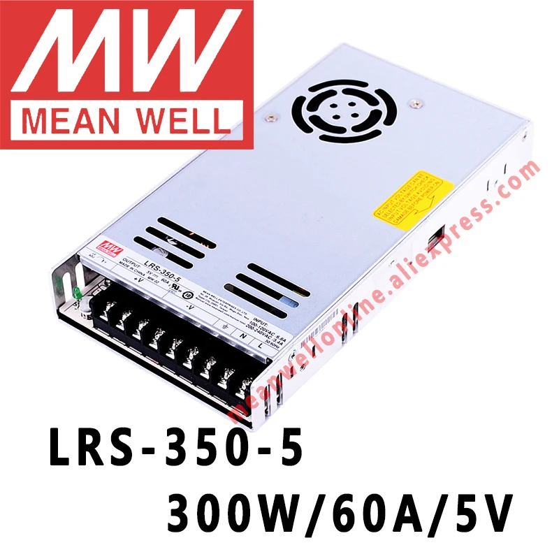 Fonte de Alimentação de Comutação de Saída Meanwell – 60a 300 w dc Única Loja Online Bem Lrs-350-5 5 v