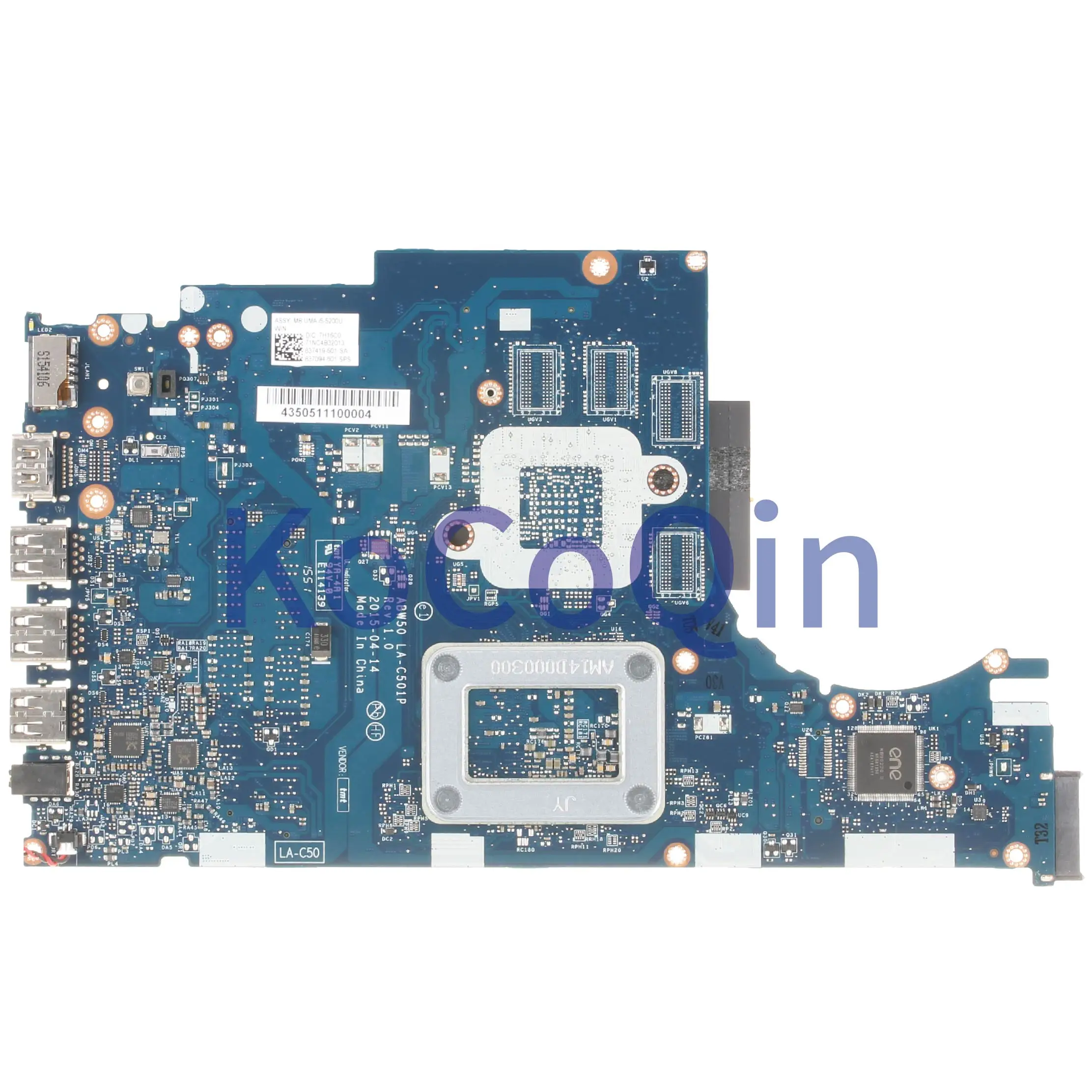 KoCoQin материнская плата для ноутбука HP ENVY M6 ae Core SR23Y I5 5200U 837419 001 601 ABW50 LA
