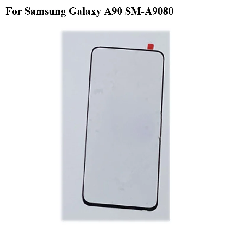 

Передняя внешняя стеклянная линза для Samsung Galaxy A90, внешнее стекло сенсорного экрана без гибкого кабеля для Samsung Galaxy A 90 SM-A9080